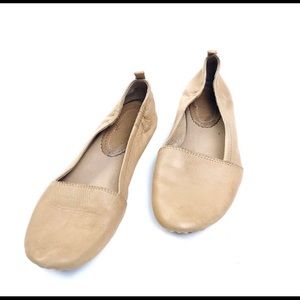 Anthropologie Latigo Leather Bessie Flats